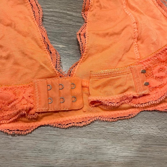 Lace Halter Bralette in Coral Color - Picture 4 of 10